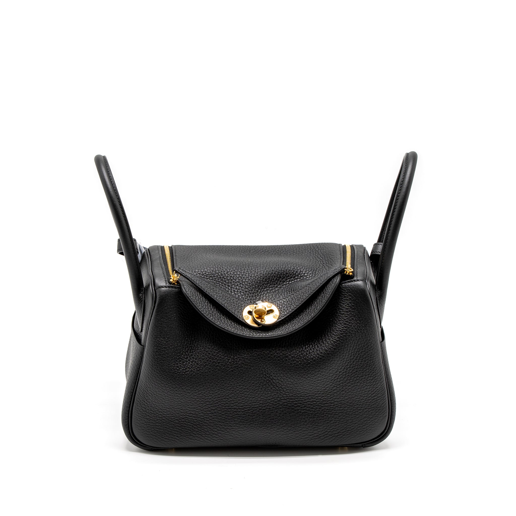 Hermes Lindy 26 Clemence Black GHW Stamp U