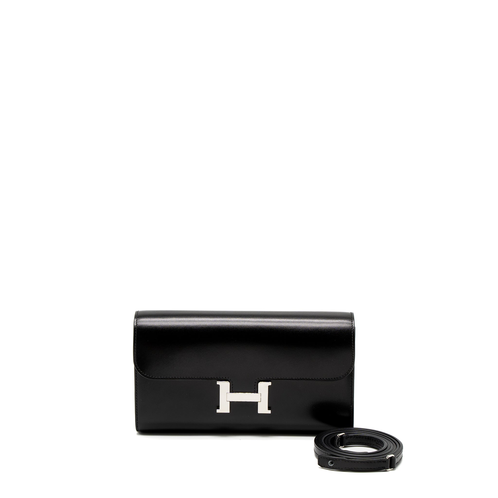 Hermes Constance To Go Box Black SHW Stamp B