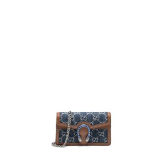 Gucci Super Mini Dionysus GG Supreme Denim/Calfskin SHW