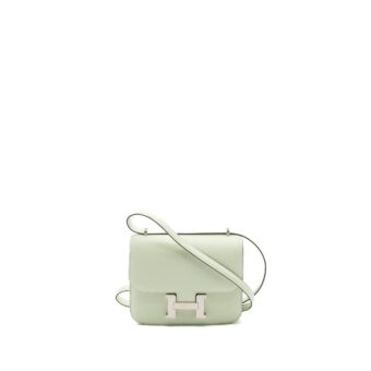 Hermes Mini Constance Epsom Vert Fizz SHW Stamp U (New Version)