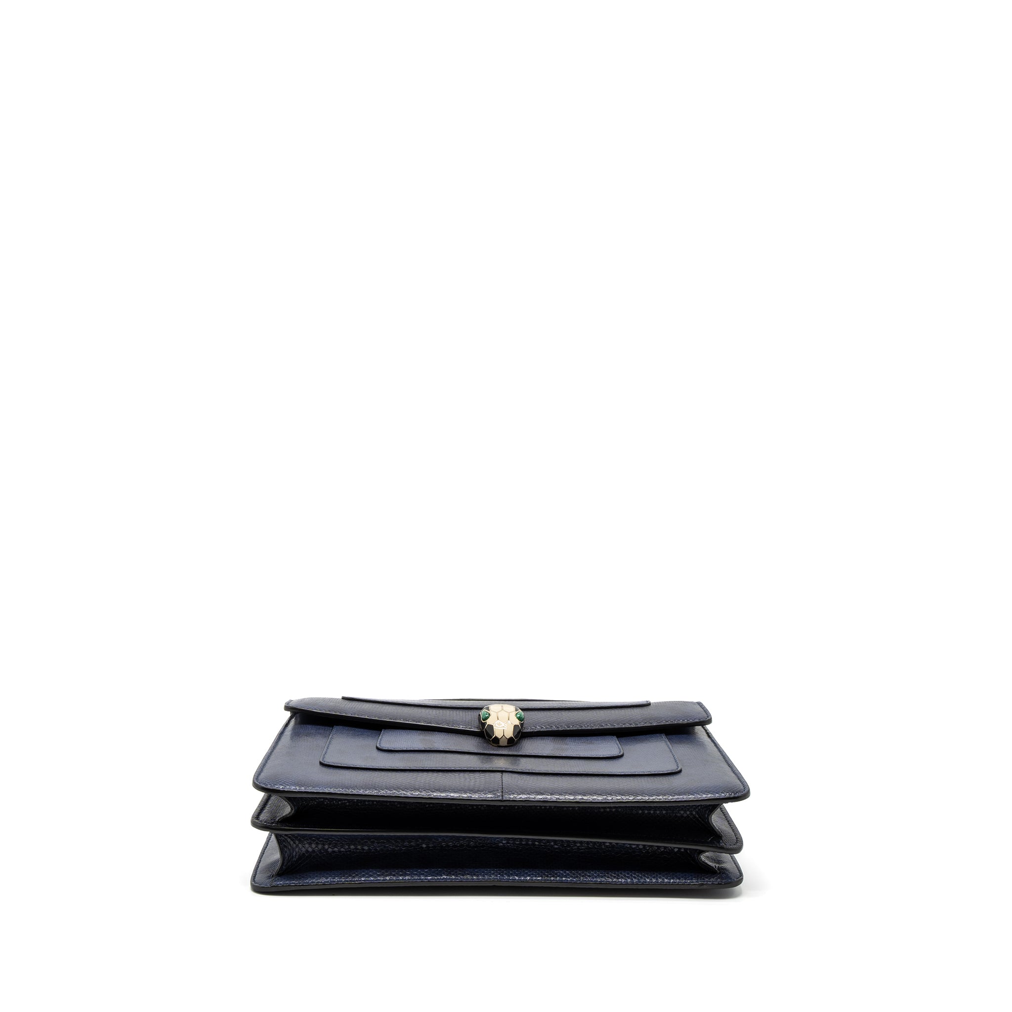 Bvlgari Serpenti Shoulder Bag Karung Skin Dark Purple LGHW - Image 5