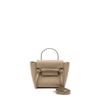 Celine Nano Belt Bag Grained Calfskin Light Beige GHW