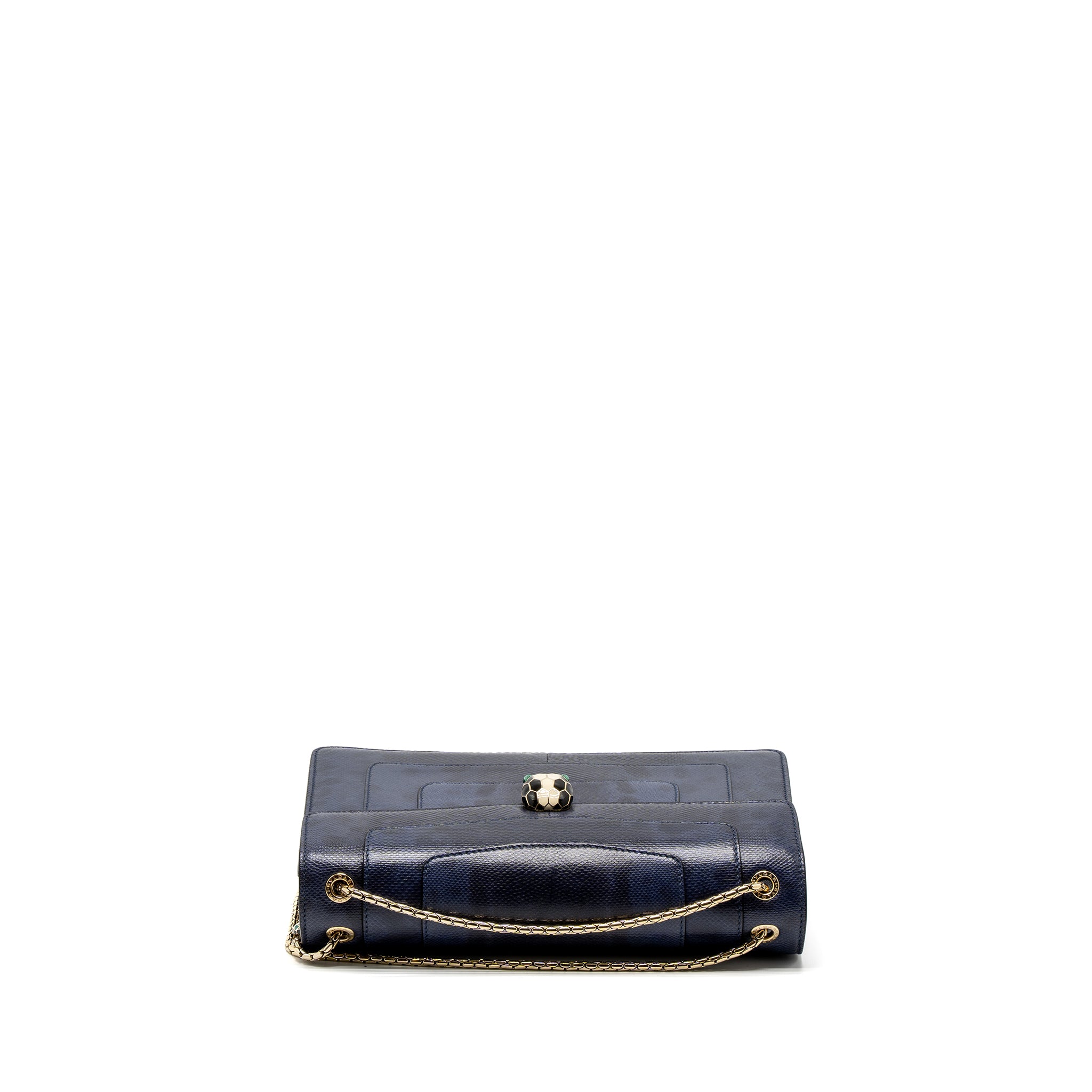 Bvlgari Serpenti Shoulder Bag Karung Skin Dark Purple LGHW - Image 6