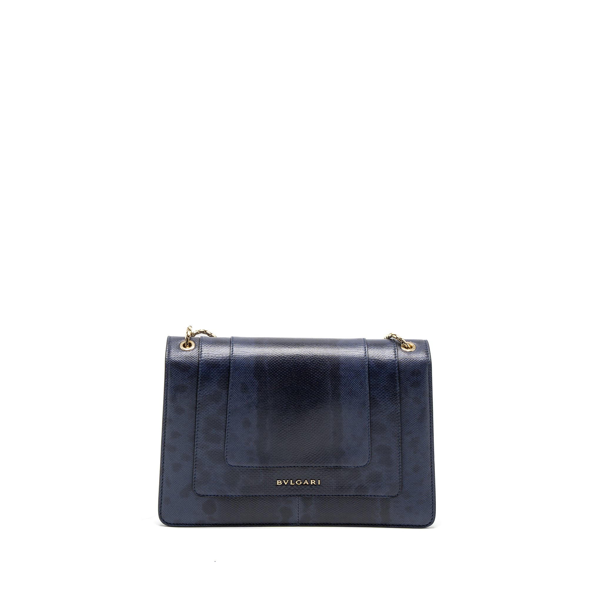 Bvlgari Serpenti Shoulder Bag Karung Skin Dark Purple LGHW - Image 2