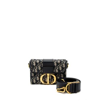 Dior 30 Montaigne Box Blue Dior Oblique Jacquard GHW