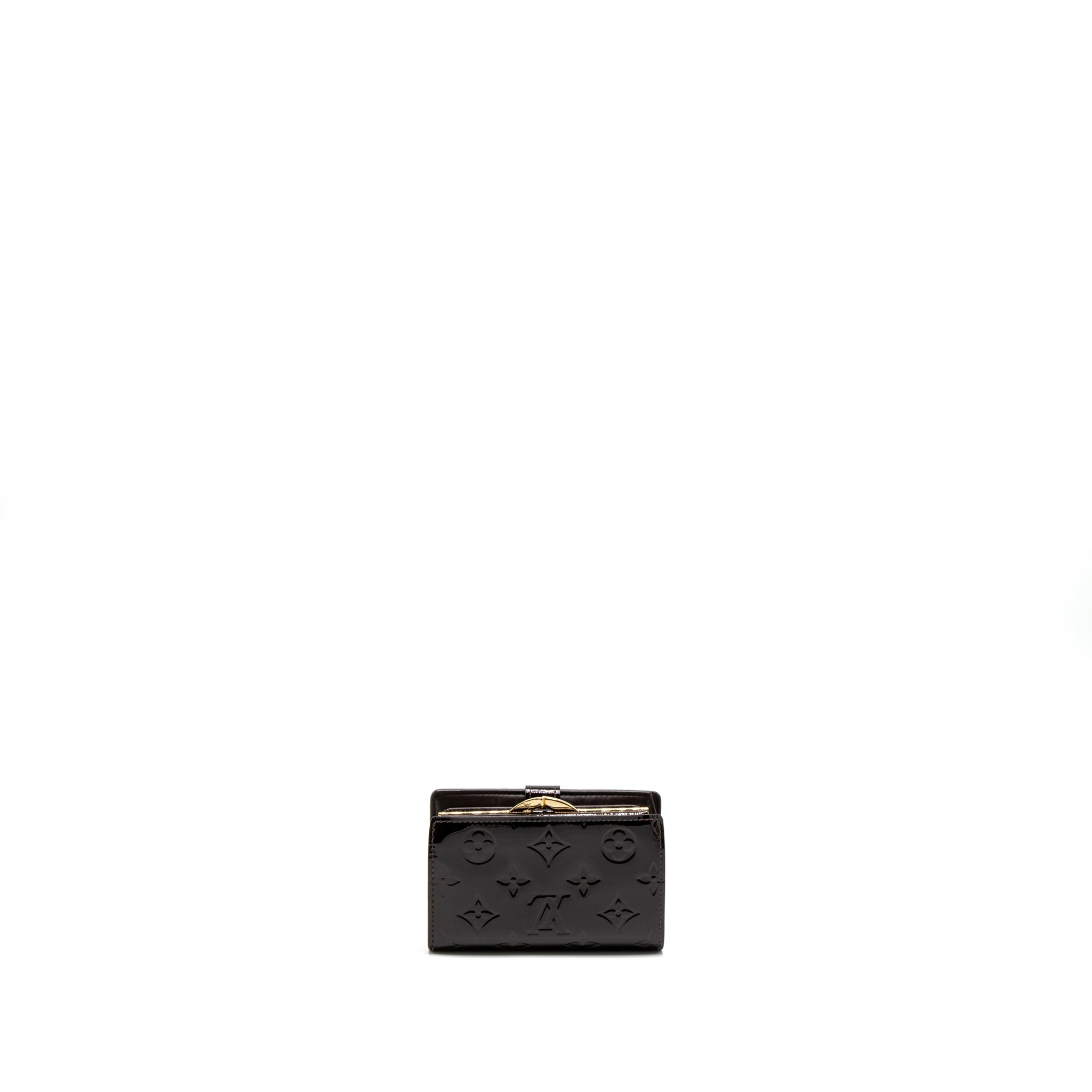 Louis Vuitton Portefeuille Viennois Purse Wallet Monogram Vernis Amarante GHW - Image 2