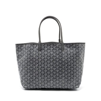 Goyard Saint Louis PM Tote Bag Goyardine Canvas Grey SHW