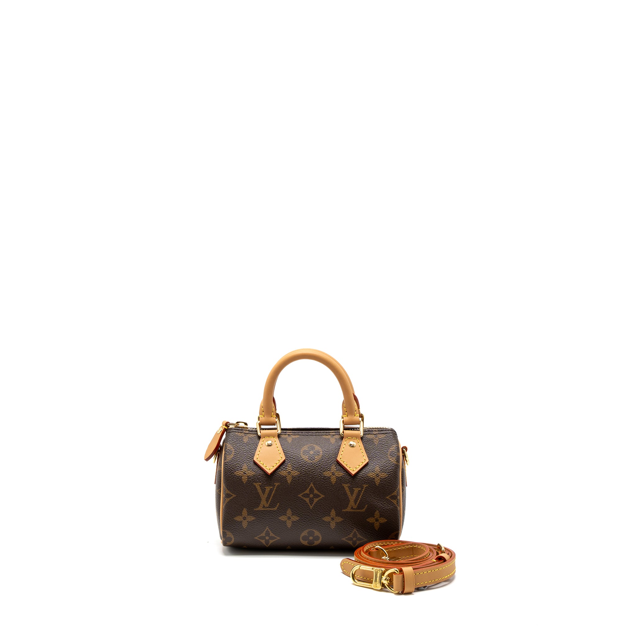 Louis Vuitton Nano Speedy Monogram Canvas GHW (New Version)