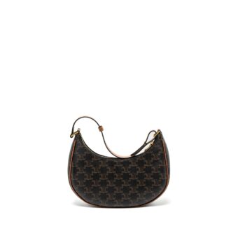 Celine Ava Bag Triomphe Canvas Tan GHW