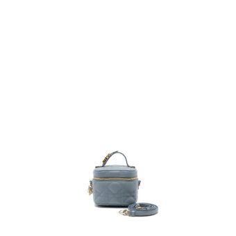 Dior Micro Lady Dior Vanity Case Lambskin Light Grey LGHW