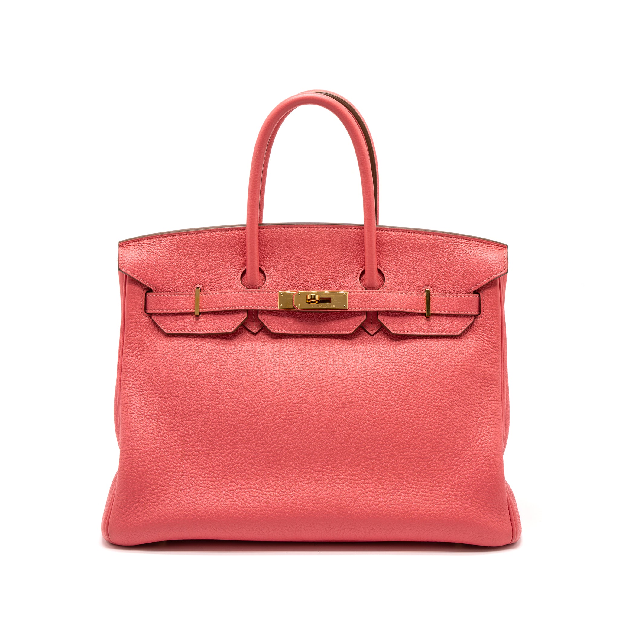 Hermes Birkin 35 Togo Rose Lipstick GHW