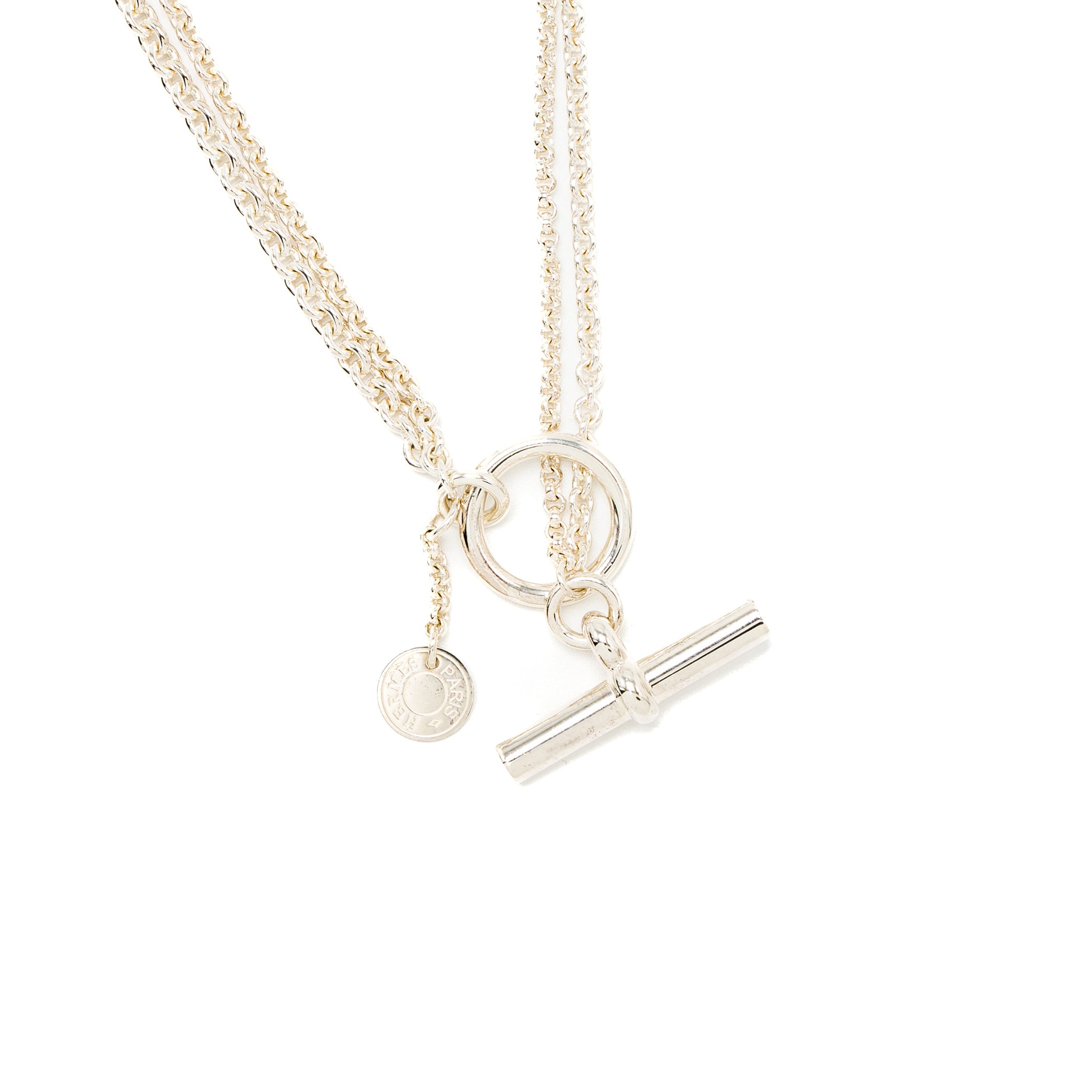 Hermes Sautoir Farandole Long Necklace Silver - Image 3