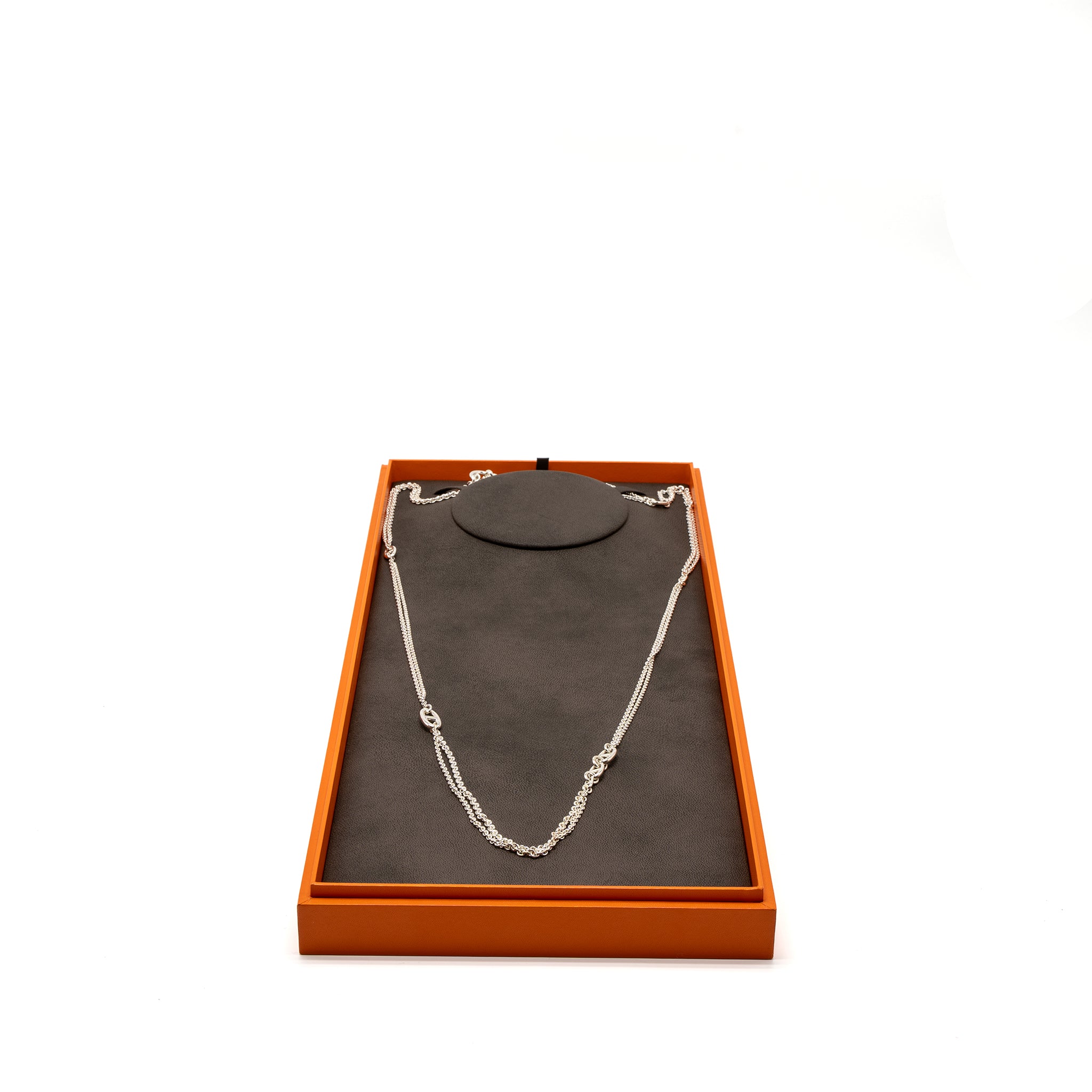 Hermes Sautoir Farandole Long Necklace Silver - Image 2