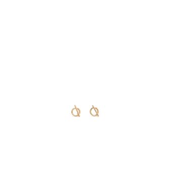Hermes Echappee Earrings Small Model Rose Gold