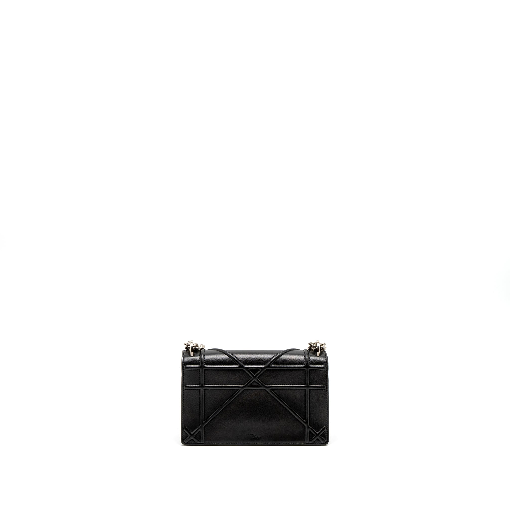 Dior Mini Diorama Bag Calfskin Black SHW - Image 2