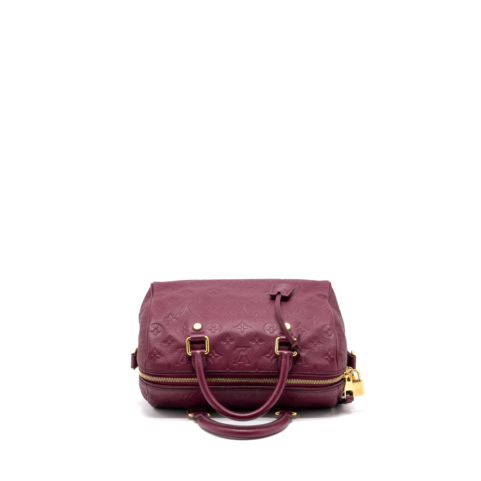 Louis Vuitton Speedy 25 Bandouliere Monogram Empreinte Purple GHW - Image 6