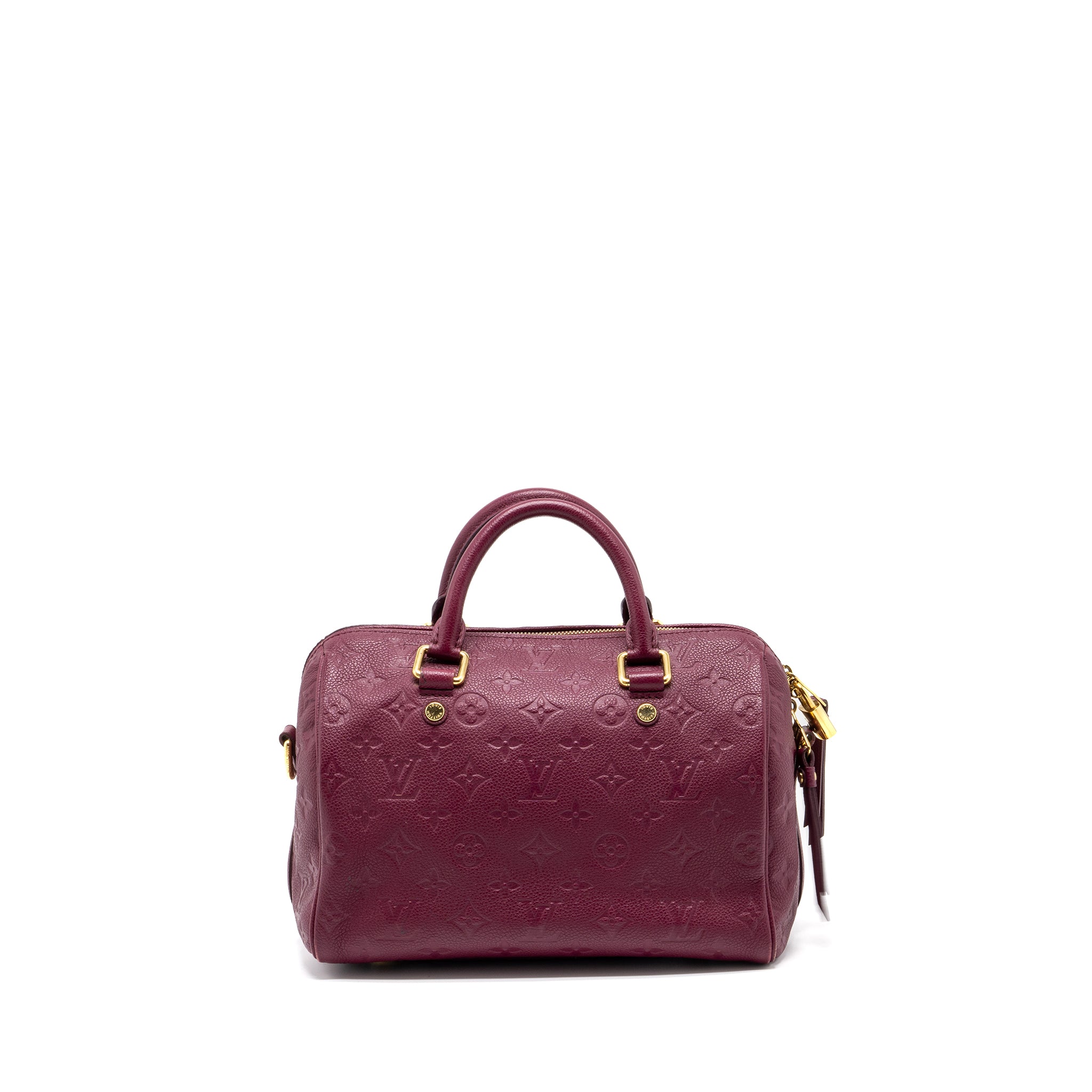 Louis Vuitton Speedy 25 Bandouliere Monogram Empreinte Purple GHW - Image 2