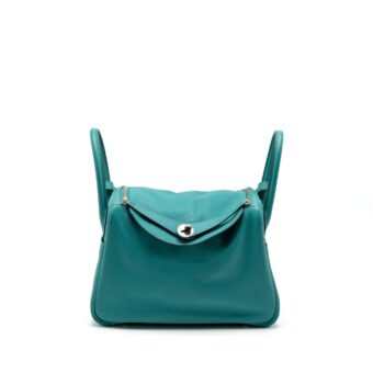 Hermes Lindy 30 Swift 7F Blue Paon SHW Stamp X