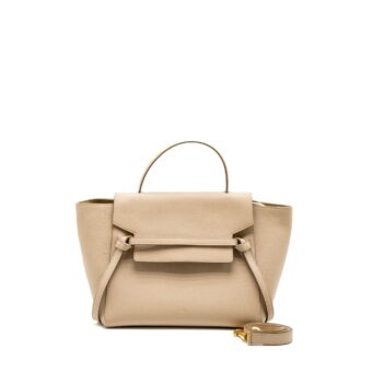 Celine Mini Belt Bag Grained Calfskin Light Beige GHW