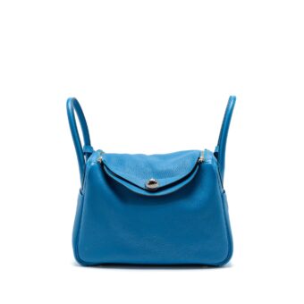 Hermes Lindy 30 Clemence Blue Zanzibar/Malachite SHW Stamp A