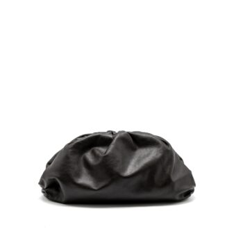 Bottega Veneta Clutch Calfskin Dark Brown GHW