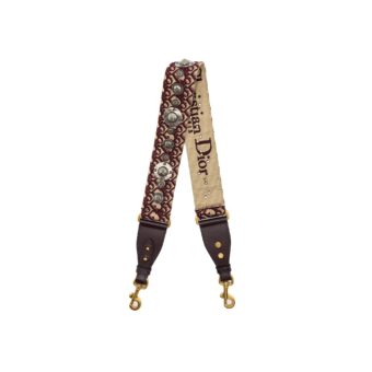 Dior Shoulder Strap Oblique Canvas/Calfskin Red GHW