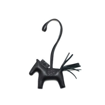Hermes Touch Rodeo PM Bag Charm So Black Stamp Z