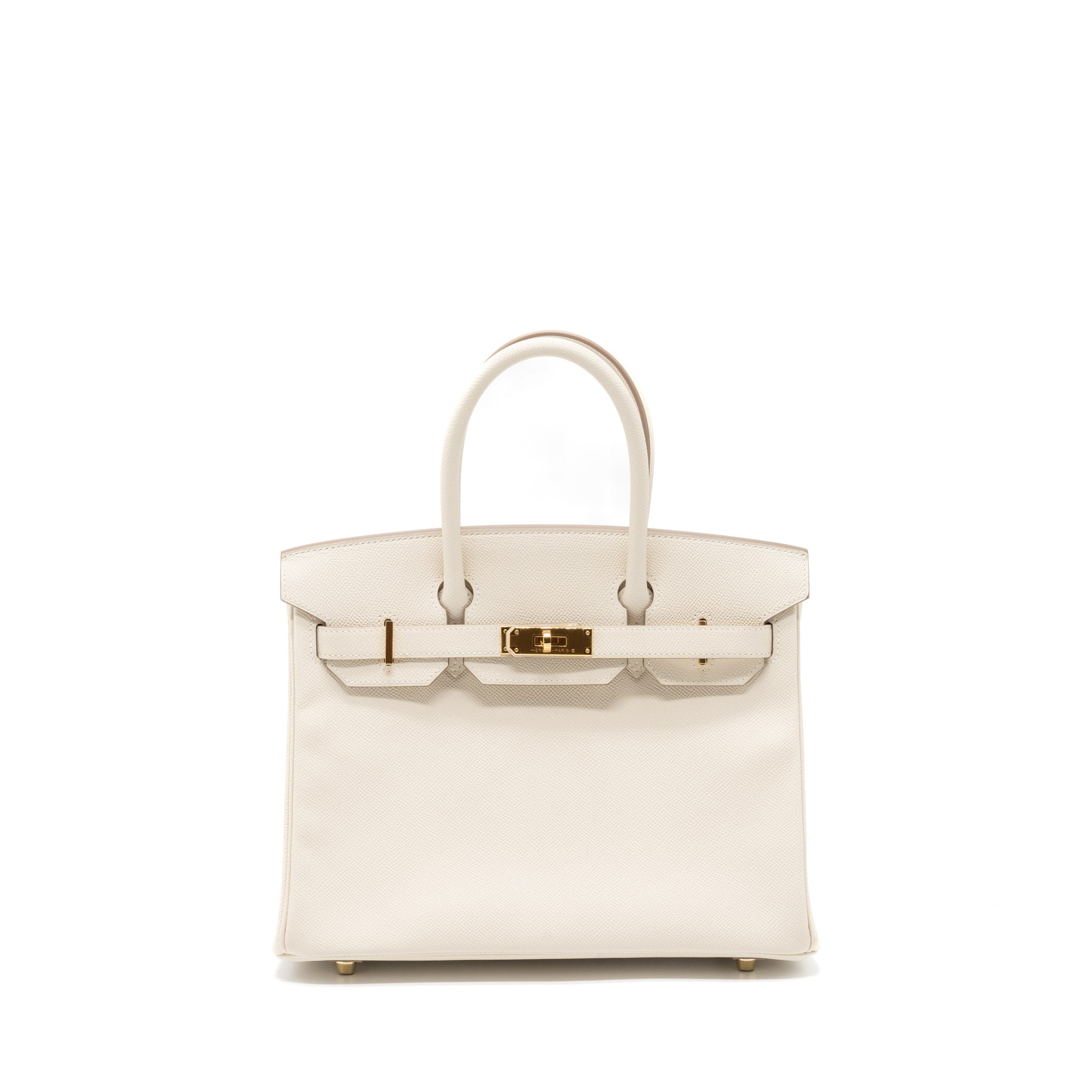 Hermes Birkin 30 Epsom Craie GHW Stamp A