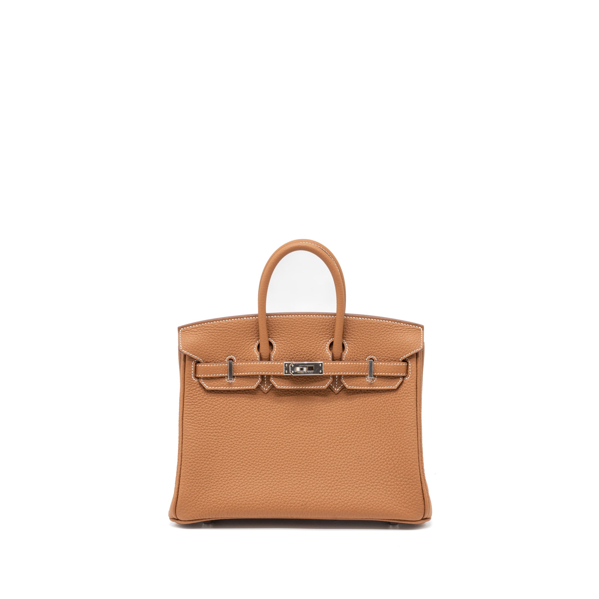 Hermes Birkin 25 Togo Gold SHW Stamp Z