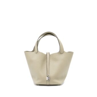 Hermes Picotin 22 Lock Bag Clemence Sauge SHW Stamp U