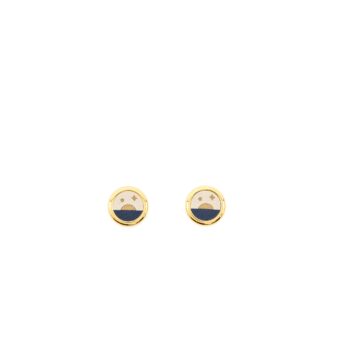 Hermes Boucles D Oreilles Celeste Earrings Swift Multicolour GHW