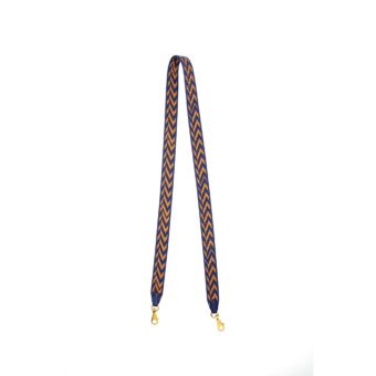 Hermes 110cm Shoulder Strap Canvas Multicolour GHW Stamp D