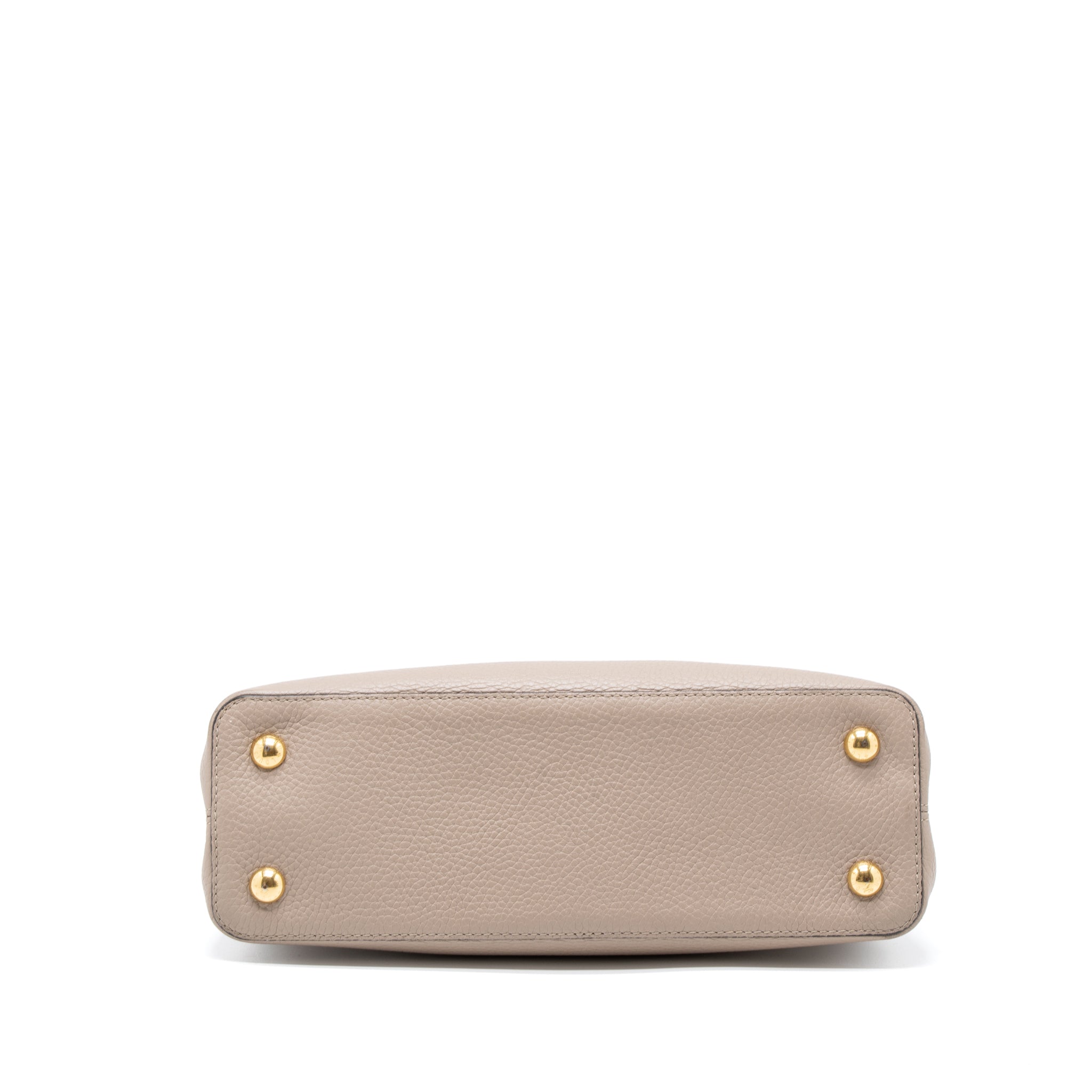 Louis Vuitton Capucines MM Taurillon Light Grey GHW - Image 5