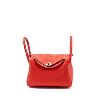 Hermes Lindy 26 Clemence S3 Rouge De Coeur SHW Stamp Y