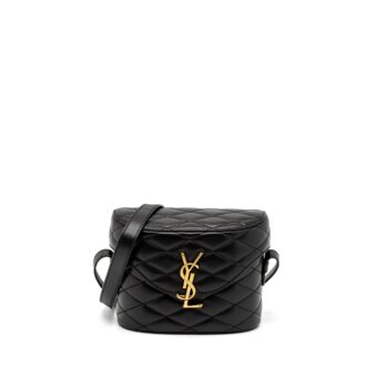 Saint Laurent June Box Bag Lambskin Black GHW