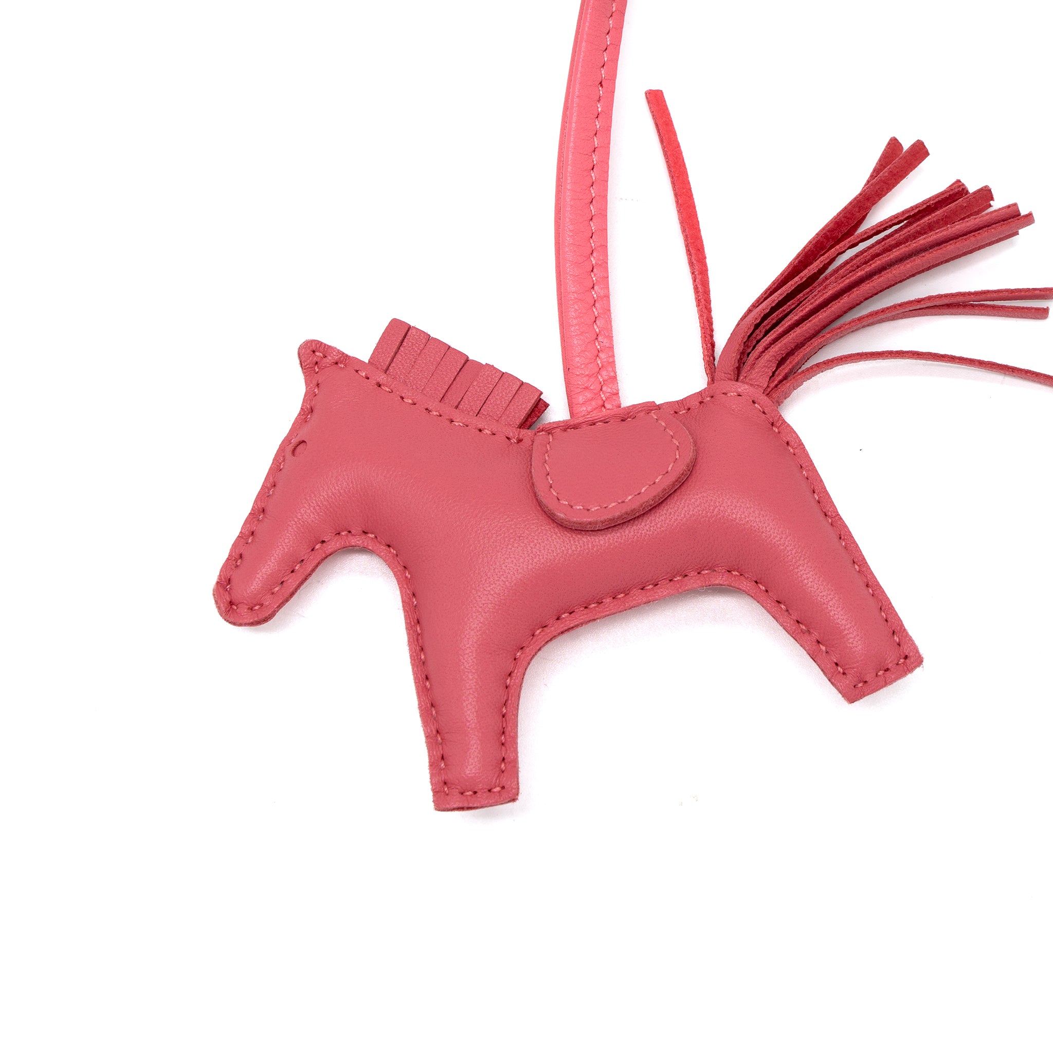 Hermes Rodeo PM Bag Charm Rose Azalee Stamp Y - Image 2