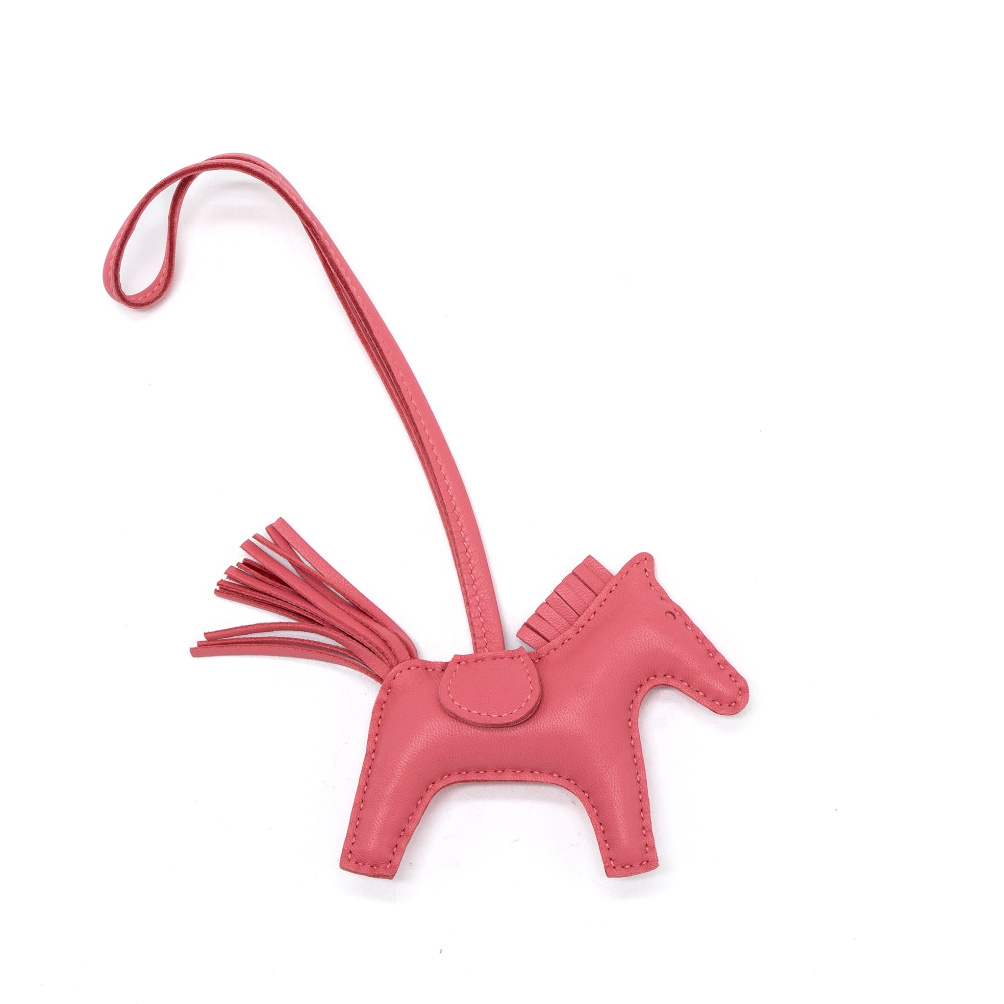 Hermes Rodeo PM Bag Charm Rose Azalee Stamp Y - Image 3