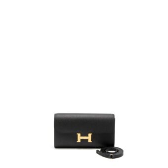 Hermes Constance To Go Epsom Black GHW Stamp B