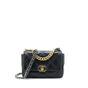 Chanel Small 19 Bag Goatskin Black GHW