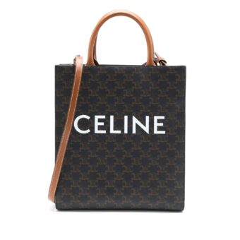 Celine Vertical Cabas Triomphe Canvas GHW