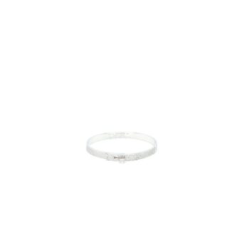 Hermes Size SH Kelly Bracelet White Gold With Diamonds