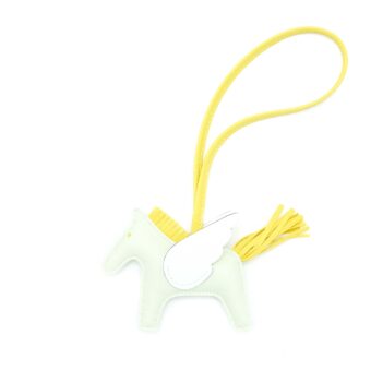 Hermes Rodeo Pegase PM Bag Charm Vert Fizz/Lime/New White Stamp B