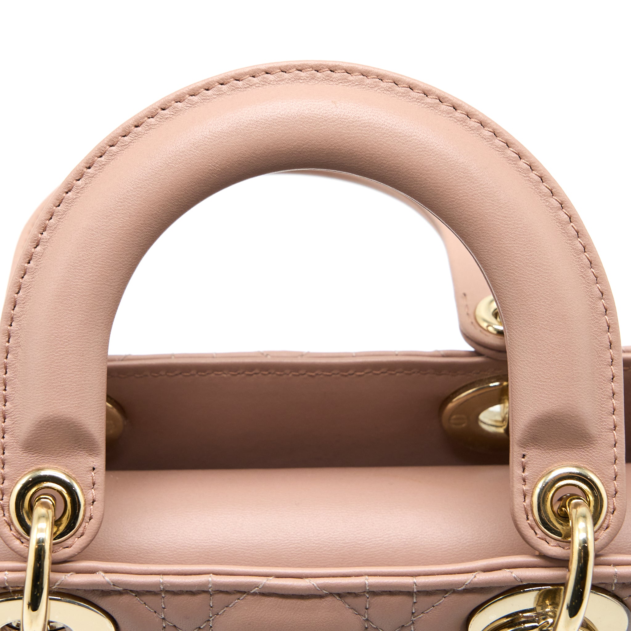 Dior Small Lady Dior My ABCDior Bag Lambskin Pink LGHW - Image 10