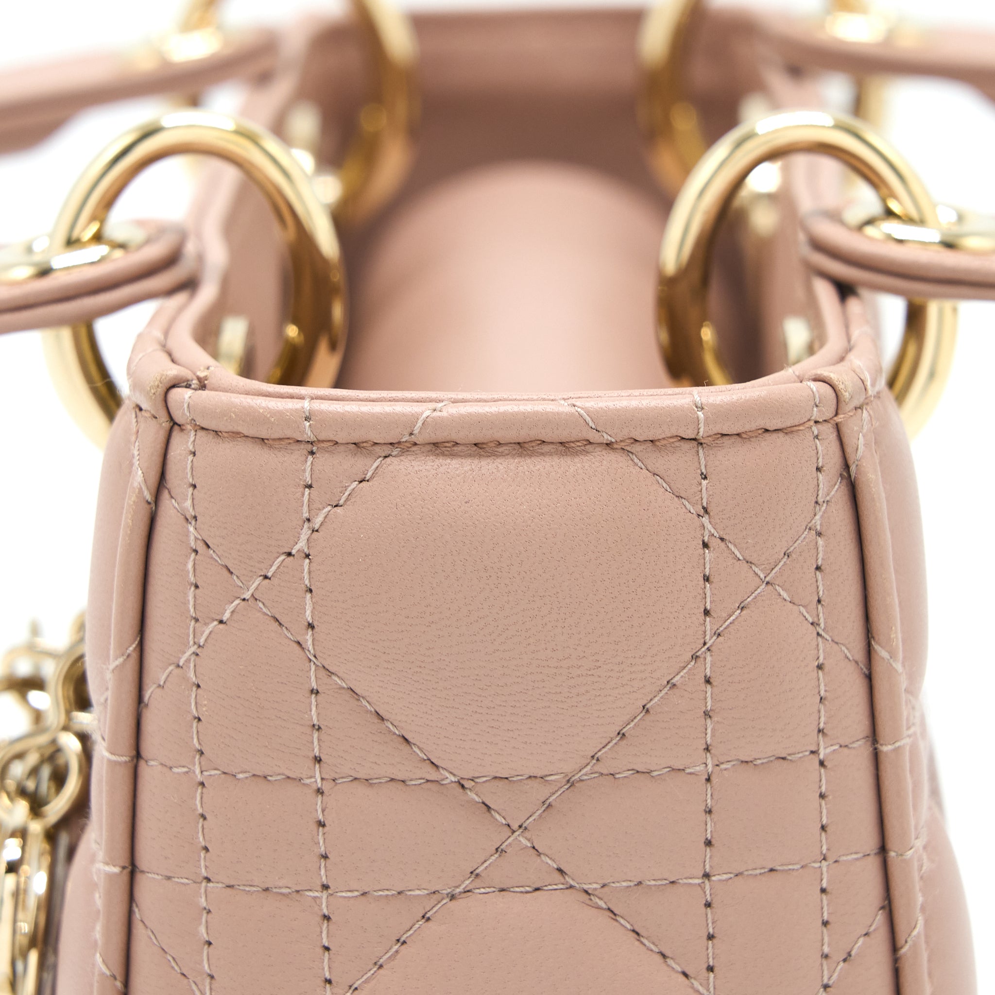Dior Small Lady Dior My ABCDior Bag Lambskin Pink LGHW - Image 11