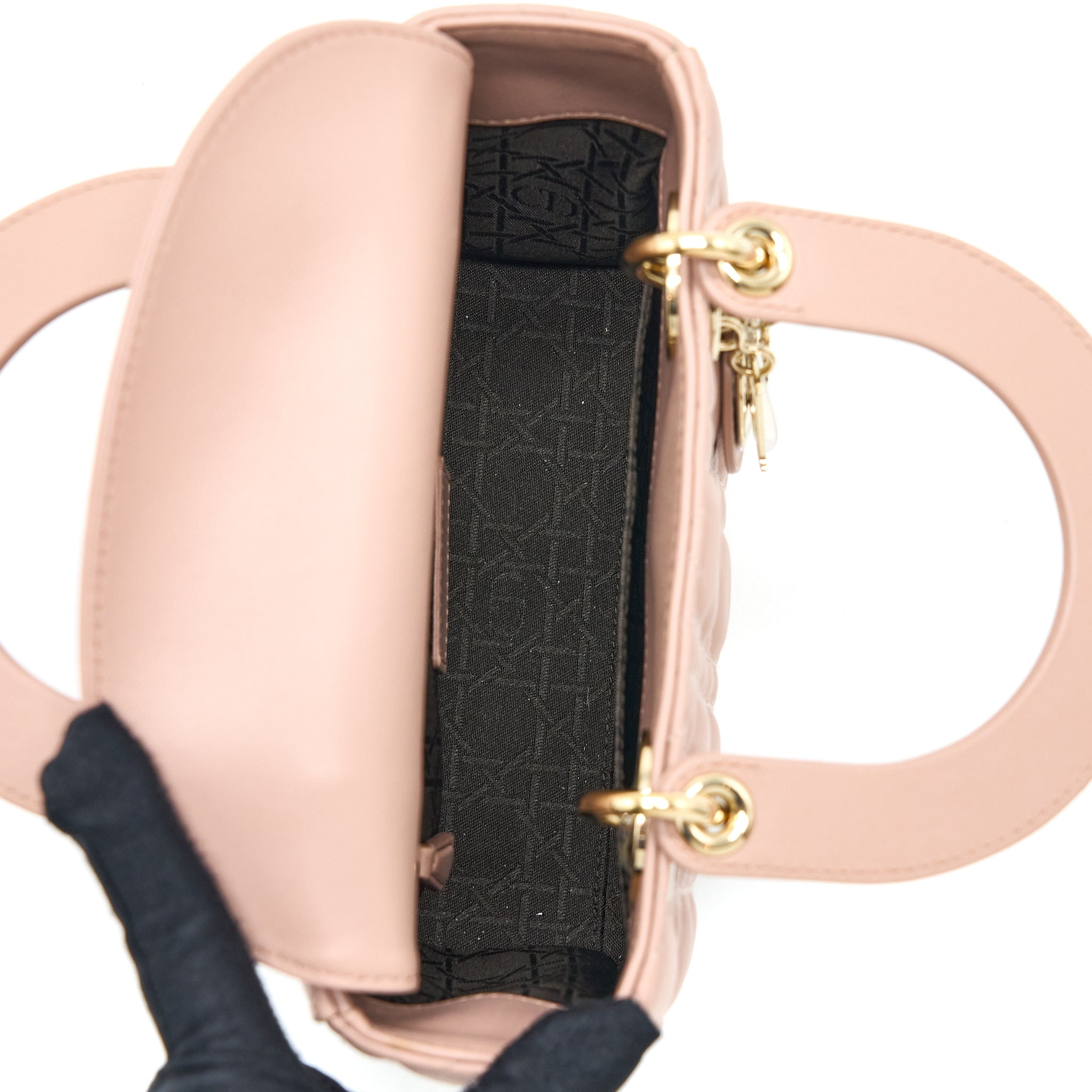 Dior Small Lady Dior My ABCDior Bag Lambskin Pink LGHW - Image 6