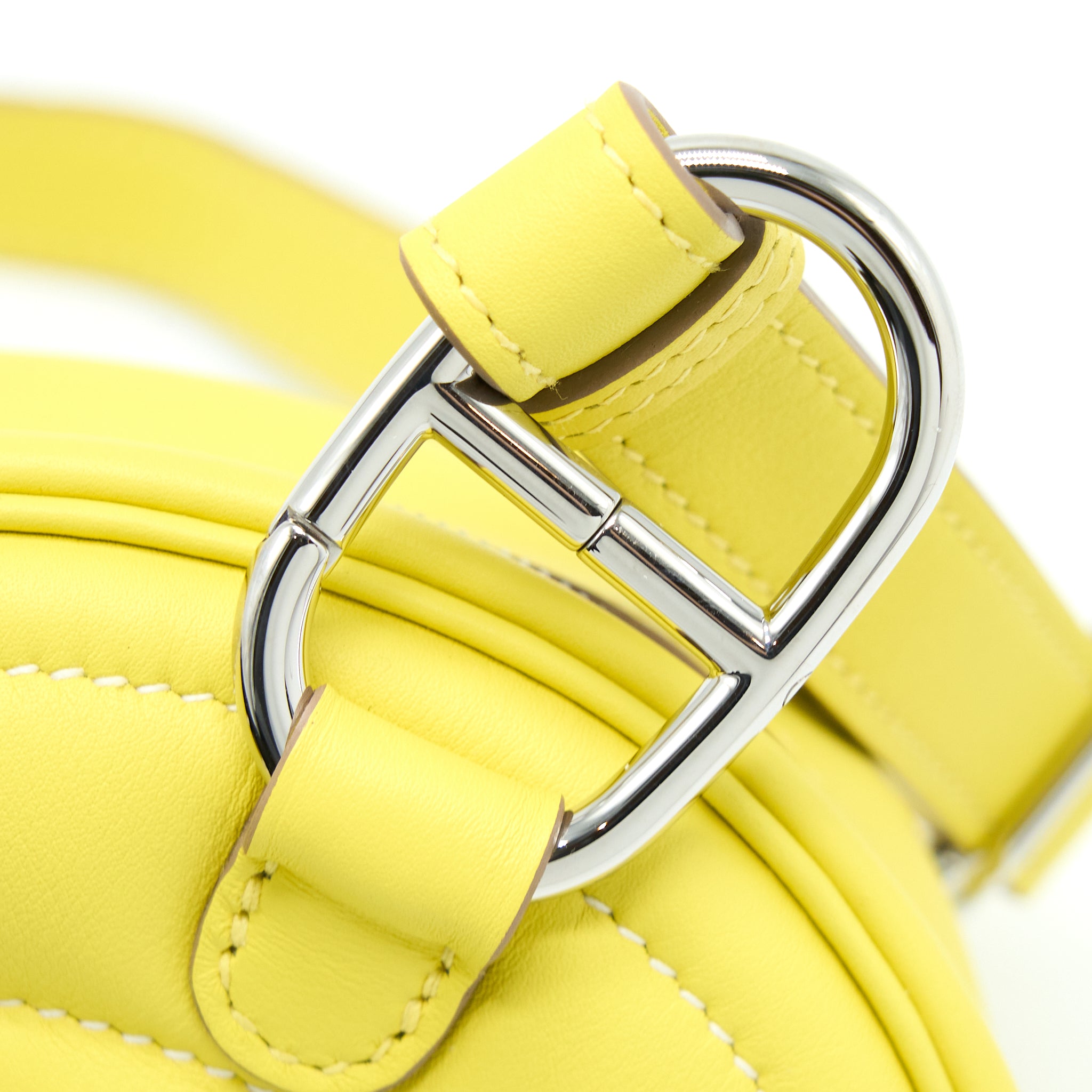 Hermes In The Loop Belt Bag Swift Lime/Sesame SHW Stamp U - Image 4
