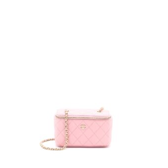 Chanel Long Vanity With Chain Caviar Pink LGHW