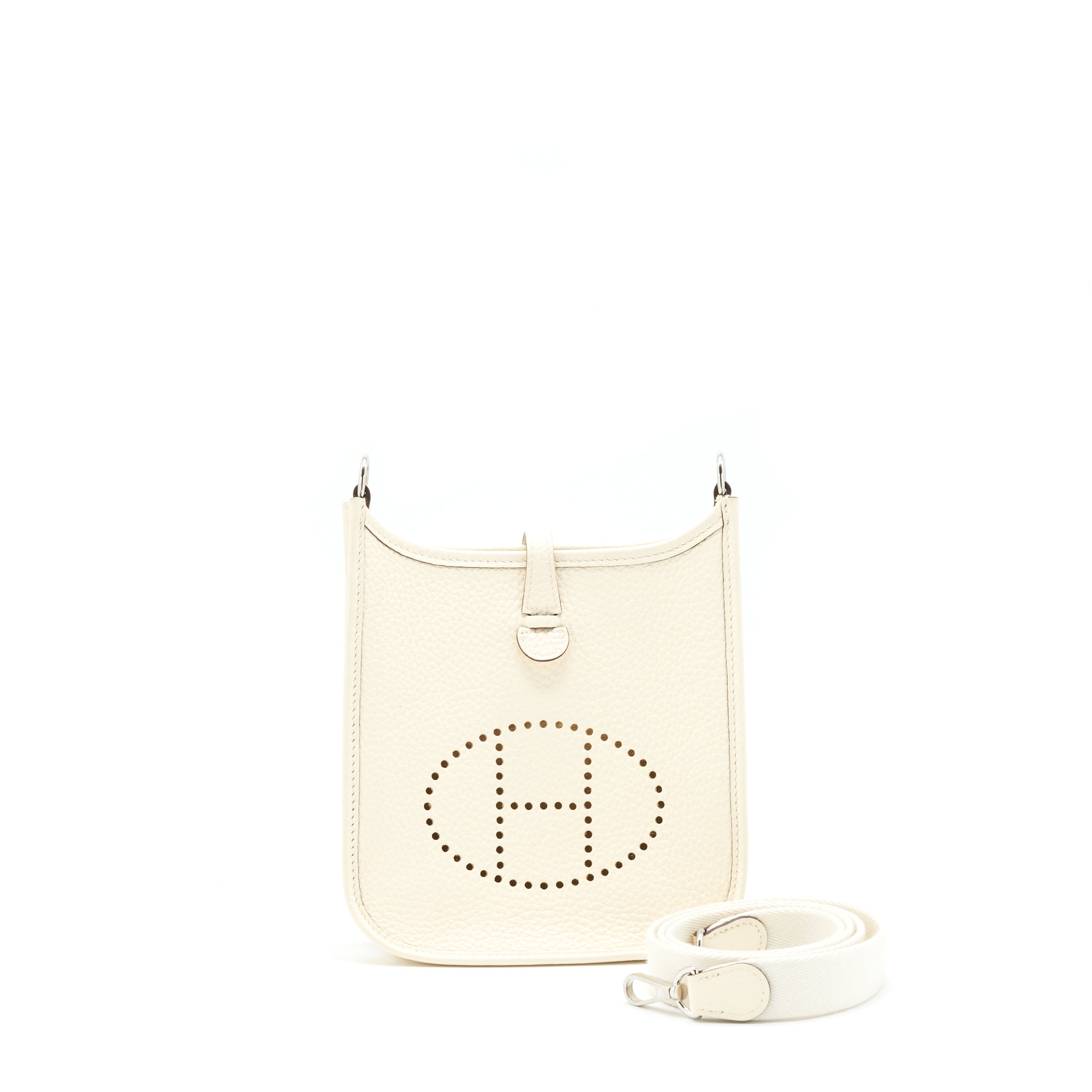 Hermes Mini Evelyne Nata SHW