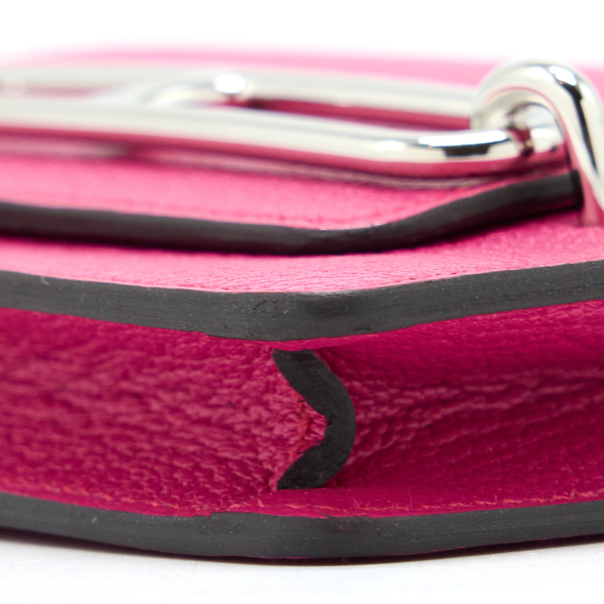 Hermes Roulis Slim Chèvre Mysore 5R Rose Shocking SHW Stamp Z - Image 6