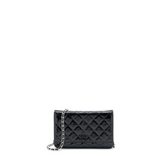 Chanel Classic Wallet on Chain Patent Black SHW
